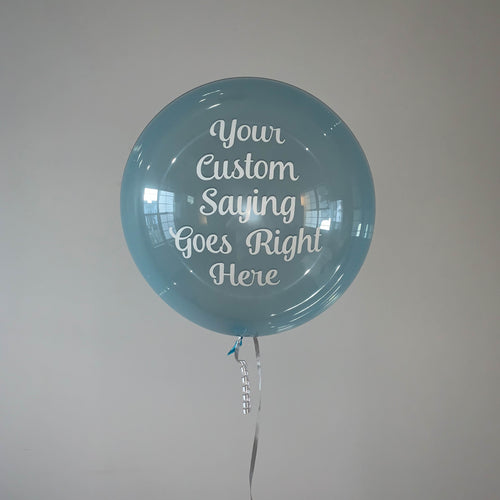 Custom 24 Inch Colored Clear Balloon - Balloominators