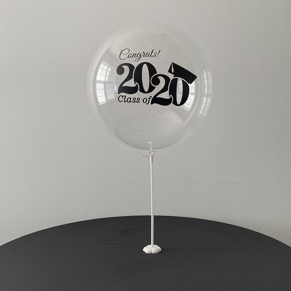 "Graduation 2020" Balloon With Balloon Stand - Balloominators