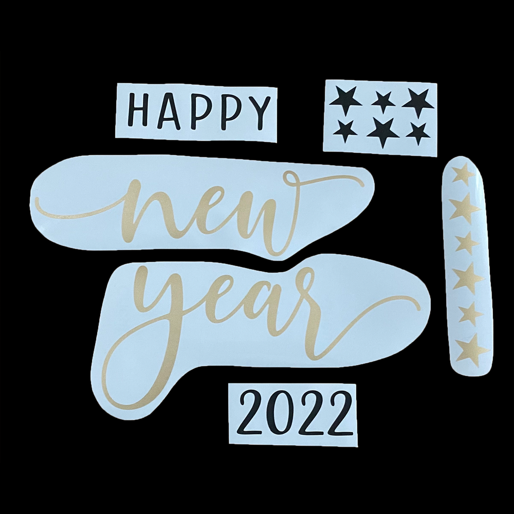 "2022 Happy New Year" Balloon - Custom Happy New Year Balloon - Balloominators