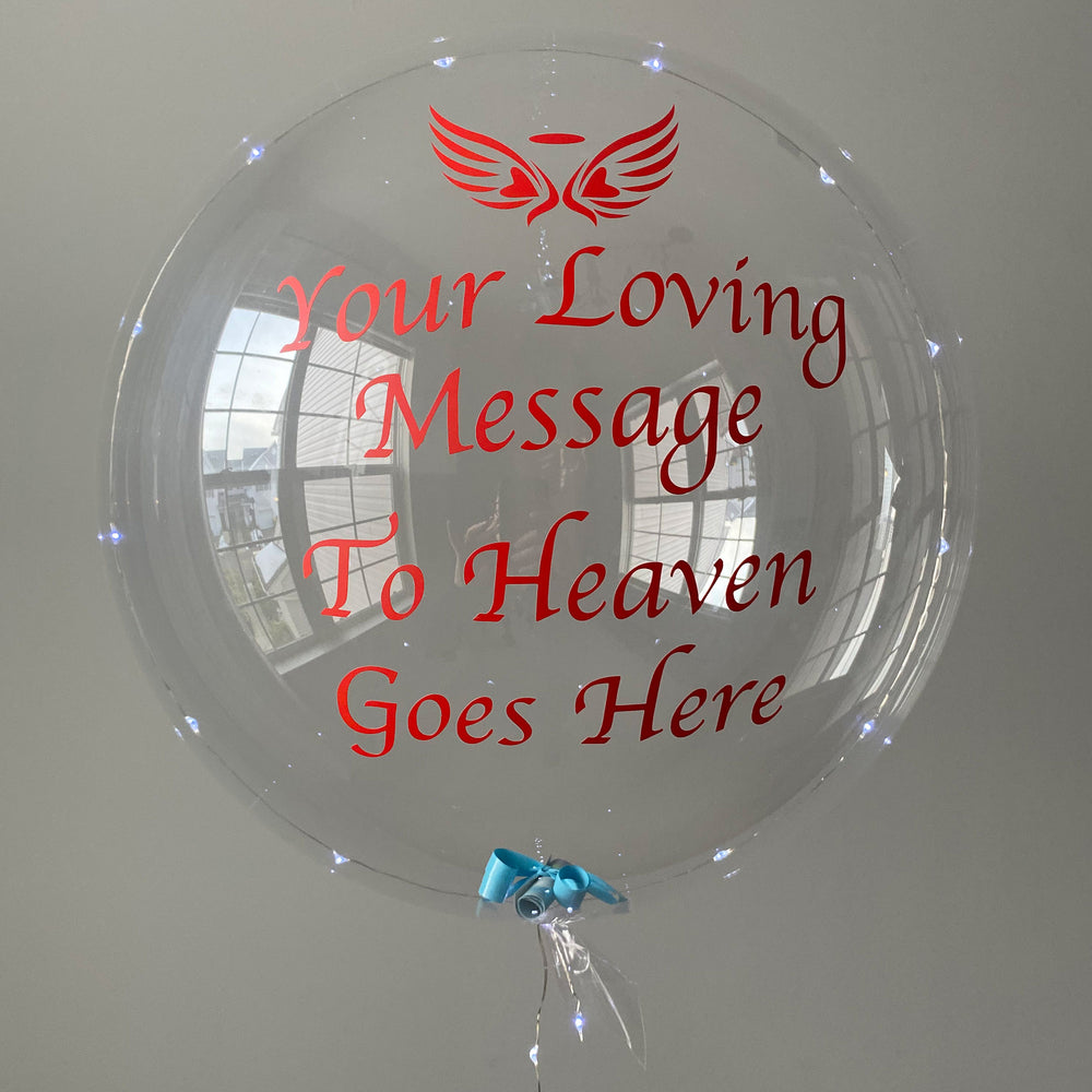 "Message To Heaven" Balloominator - Custom Memorial Balloon - Balloominators