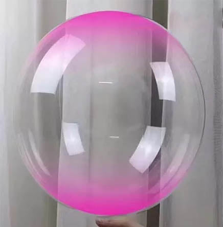 Custom Clear Ombre Balloominator With Balloon Stand - Balloominators