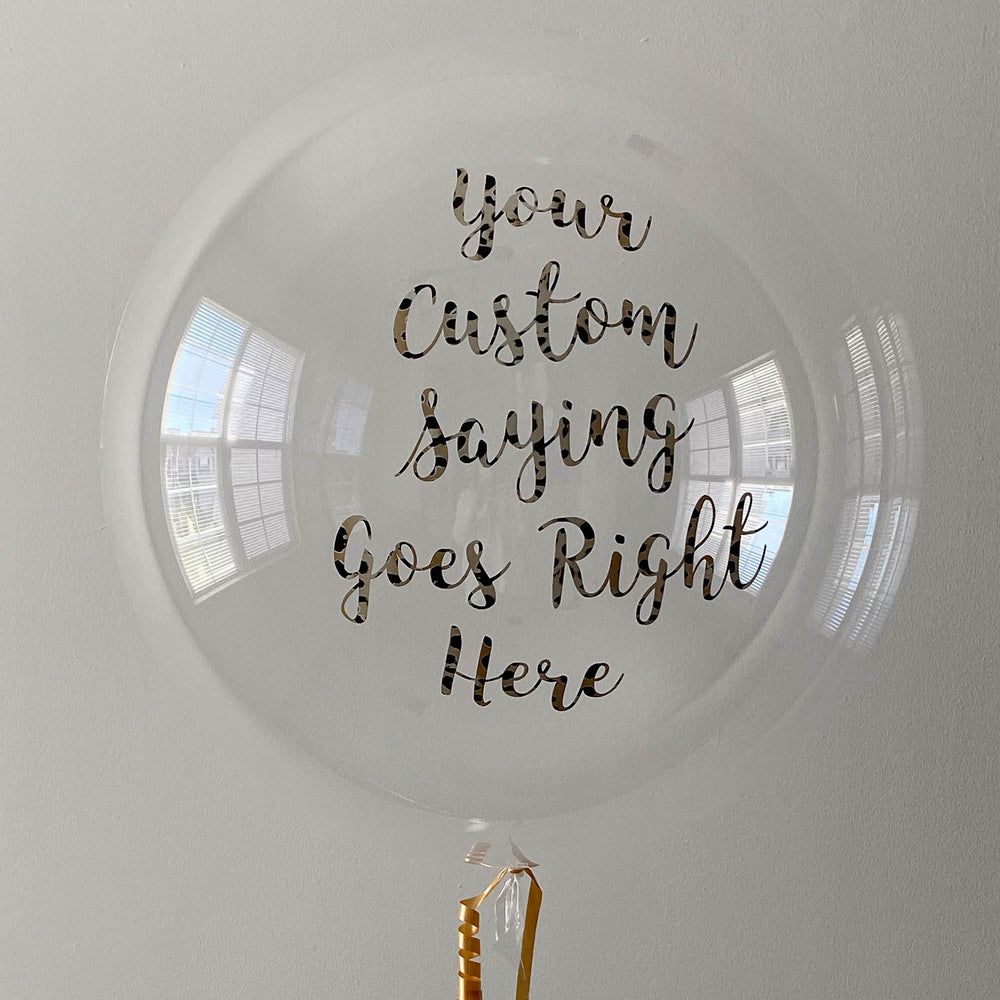 Custom Leopard Decal Balloon - Balloominators