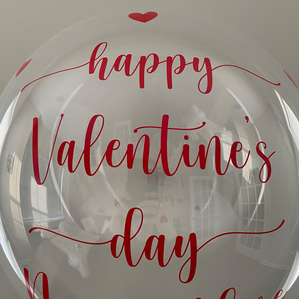 "happy Valentine's day" Balloon - Custom Valentine's Day Balloon - Balloominators