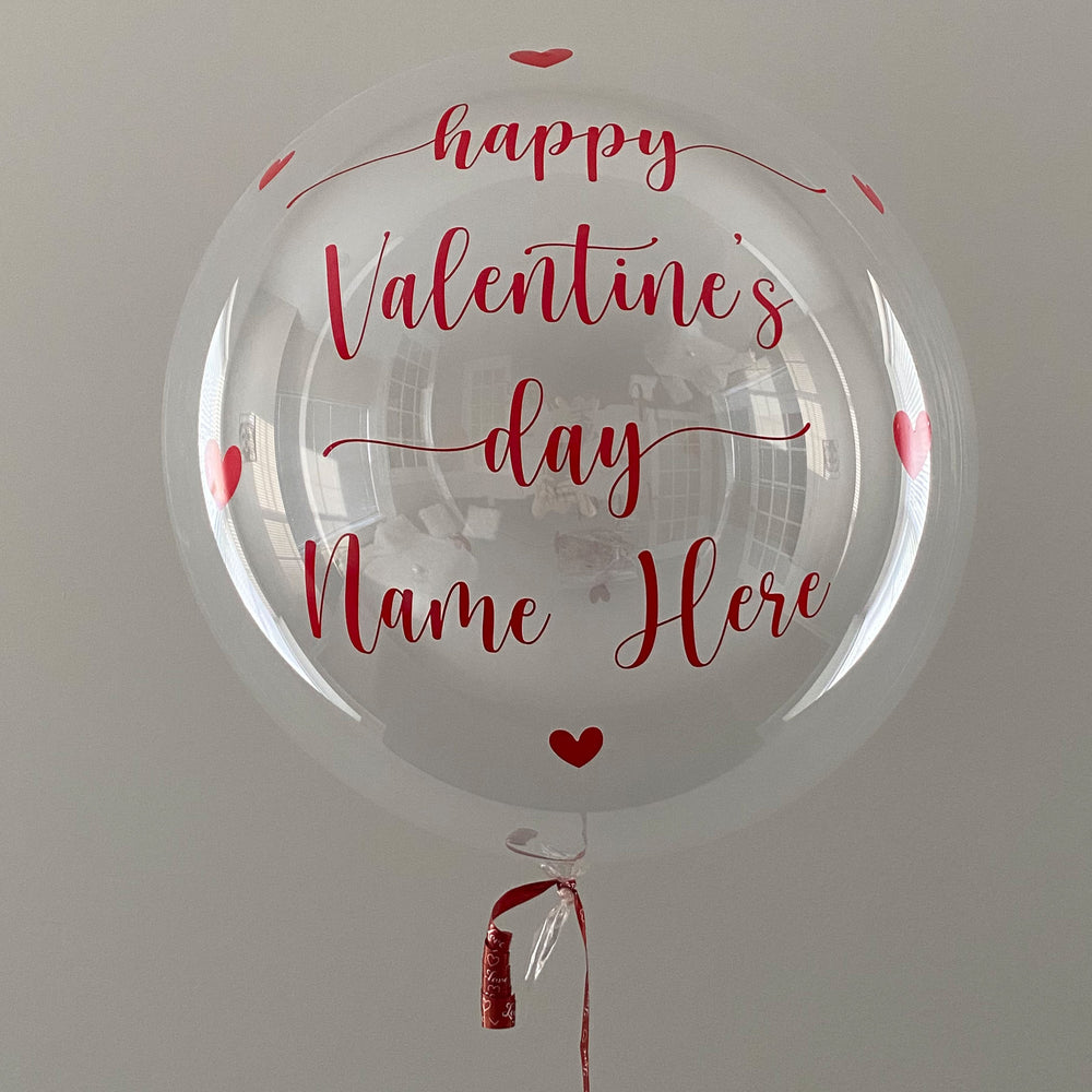 "happy Valentine's day" Balloon - Custom Valentine's Day Balloon - Balloominators